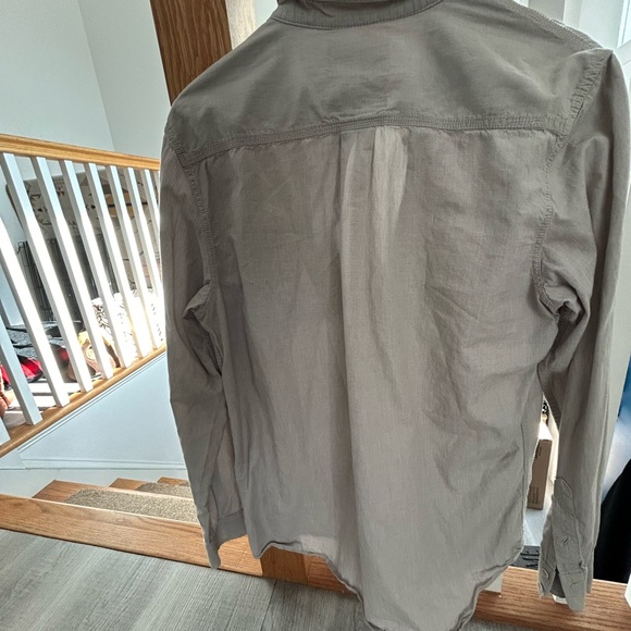 VANS Gray Casual Button Down Shirt SZ M - Picture 2 of 8